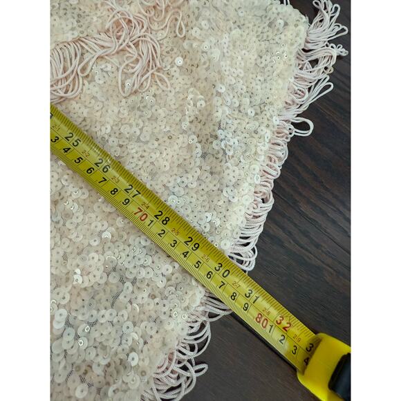 Gianni Bini Maritza Sequin and Fringe Pink Dress XS - Picture 9 of 14